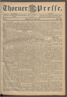 Thorner Presse 1897, Jg. XV, Nro. 196 + Beilage
