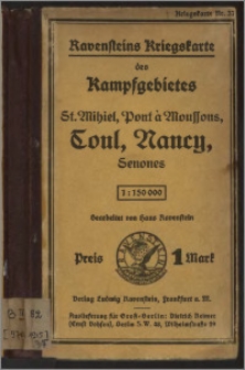 Pont á Mousson, Nancy, Lunéville, St. Dié : vergrösserung von Ravensteins Deutschem Kartenwerk von Mittel-Europa in 164 Blättern