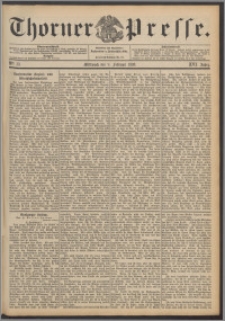 Thorner Presse 1898, Jg. XVI, Nro. 33 + Beilage, Extrablatt