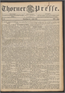 Thorner Presse 1898, Jg. XVI, Nro. 82 + Beilage