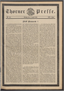 Thorner Presse 1898, Jg. XVI, Nro. 178 + Beilage, Extrablatt
