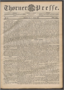 Thorner Presse 1899, Jg. XVII, Nr. 42 + Beilage