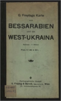 G. Freytags Karte von Bessarabien und der West-Ukraina