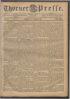 Thorner Presse 1899, Jg. XVII, Nr. 206 + Beilage