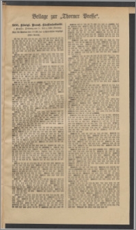 Thorner Presse: 3 Klasse 200. Königl. Preuß. Lotterie 18 März 1899