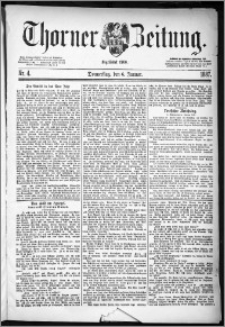 Thorner Zeitung 1887, Nr. 4