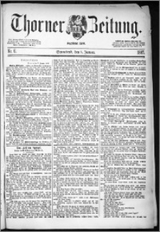 Thorner Zeitung 1887, Nr. 6 + Beilage