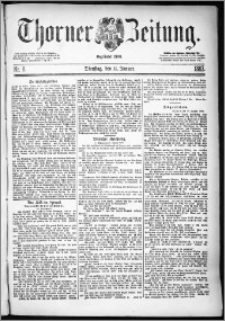 Thorner Zeitung 1887, Nr. 8