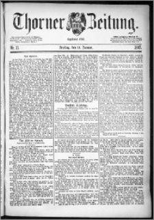 Thorner Zeitung 1887, Nr. 11