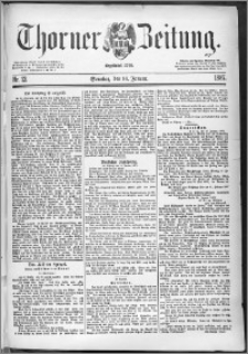 Thorner Zeitung 1887, Nr. 13 + Beilagenwerbung