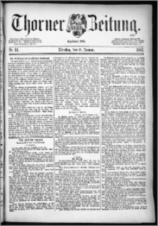 Thorner Zeitung 1887, Nr. 14