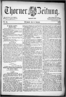 Thorner Zeitung 1887, Nr. 15