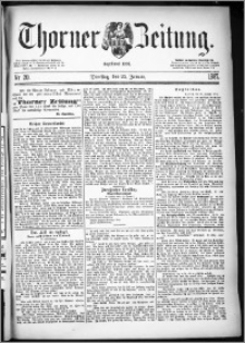 Thorner Zeitung 1887, Nr. 20 + Beilagenwerbung