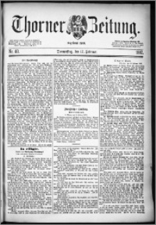 Thorner Zeitung 1887, Nr. 40