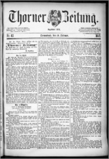 Thorner Zeitung 1887, Nr. 42