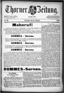 Thorner Zeitung 1887, Nr. 43 + Beilage