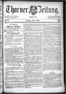 Thorner Zeitung 1887, Nr. 73 + Beilage