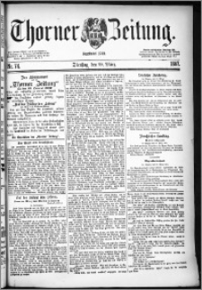 Thorner Zeitung 1887, Nr. 74