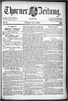 Thorner Zeitung 1887, Nr. 75
