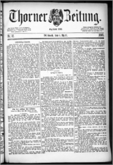 Thorner Zeitung 1887, Nr. 81