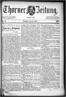 Thorner Zeitung 1887, Nr. 91