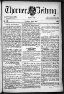 Thorner Zeitung 1887, Nr. 102