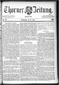 Thorner Zeitung 1887, Nr. 137