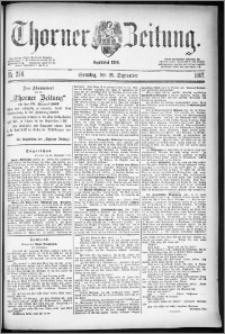 Thorner Zeitung 1887, Nr. 224 + Beilage, Beilagenwerbung