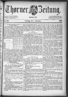 Thorner Zeitung 1887, Nr. 255