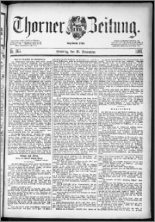 Thorner Zeitung 1887, Nr. 266 + Beilage, Extra-Beilage
