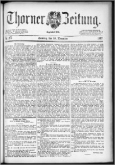 Thorner Zeitung 1887, Nr. 272 + Beilage