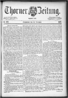 Thorner Zeitung 1887, Nr. 289 + Beilagenwerbung