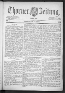 Thorner Zeitung 1888, Nr. 4