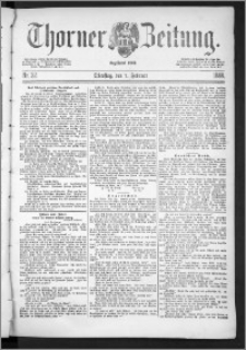 Thorner Zeitung 1888, Nr. 32 + Beilage