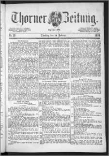 Thorner Zeitung 1888, Nr. 38