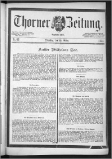 Thorner Zeitung 1888, Nr. 62 + Beilage