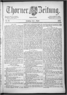 Thorner Zeitung 1888, Nr. 78 + Beilage