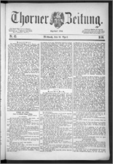 Thorner Zeitung 1888, Nr. 85
