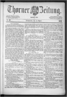 Thorner Zeitung 1888, Nr. 88