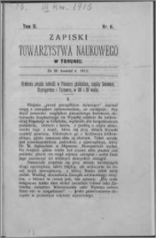 Zapiski Towarzystwa Naukowego w Toruniu, T. 2 nr 11, (1913)