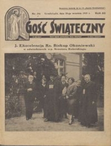 Gość Świąteczny 1929.09.29 R. XXXIII nr 39