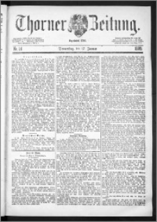 Thorner Zeitung 1889, Nr. 14