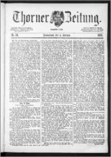 Thorner Zeitung 1889, Nr. 28