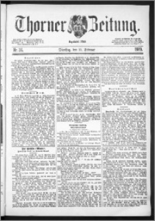 Thorner Zeitung 1889, Nr. 36