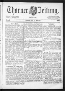 Thorner Zeitung 1889, Nr. 41 + Beilage