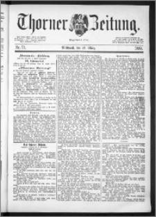 Thorner Zeitung 1889, Nr. 73
