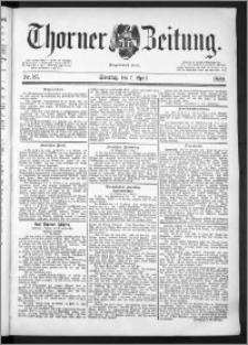 Thorner Zeitung 1889, Nr. 83 + Beilage