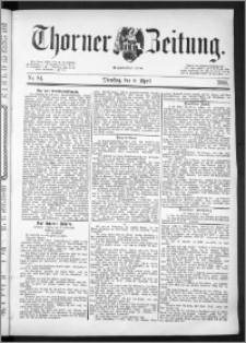 Thorner Zeitung 1889, Nr. 84