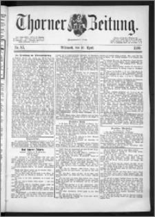 Thorner Zeitung 1889, Nr. 85