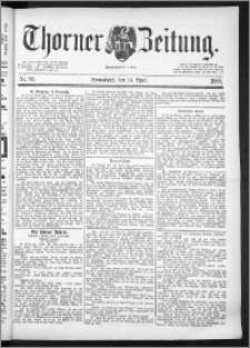 Thorner Zeitung 1889, Nr. 88